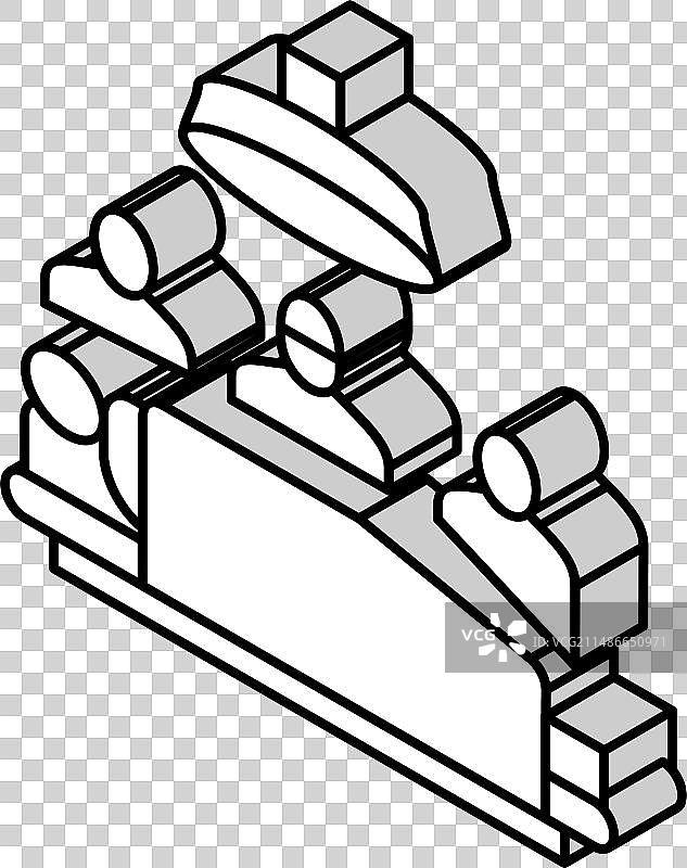 显微外科医生工作2.5D图标图片素材