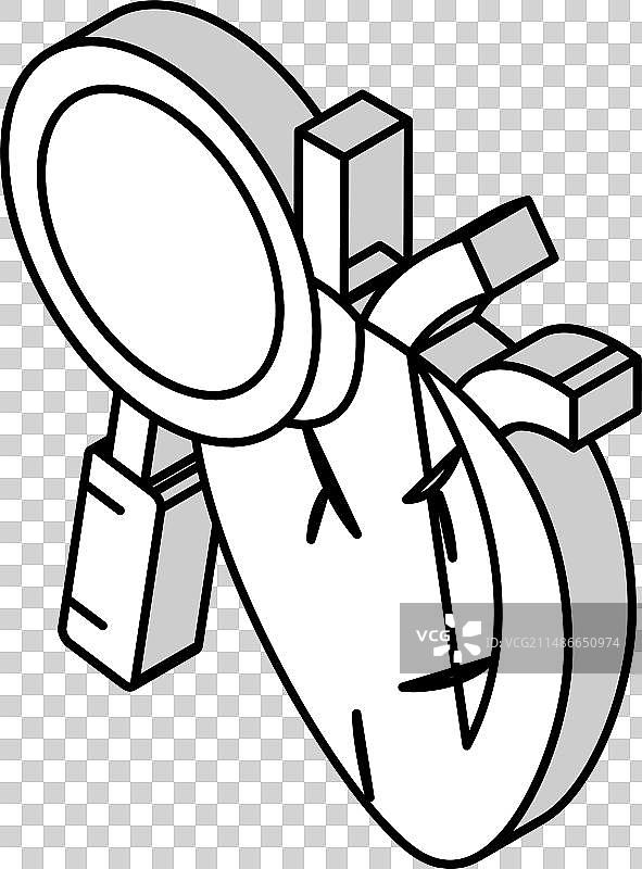 脑肿瘤手术2.5D图标图片素材