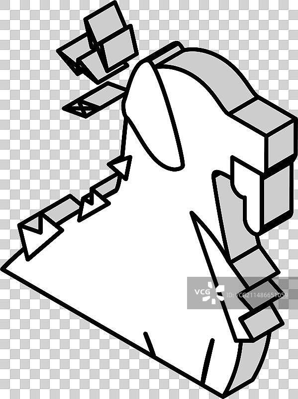 狂犬病宠物疾病2.5D图标图片素材