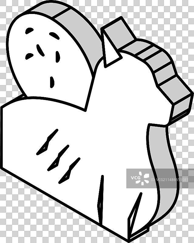 猫抓病2.5D图标图片素材