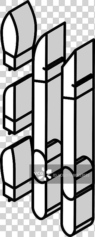 医疗手术刀2.5D图标图片素材