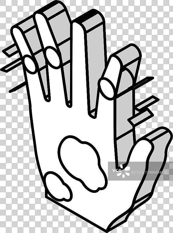 银屑病关节炎皮肤健康问题等距图图片素材