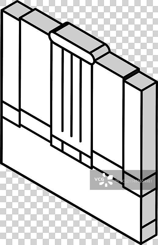 购物中心2.5D图标图片素材