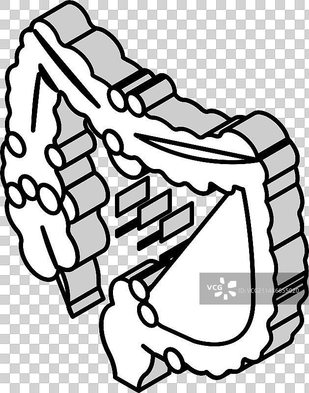 克罗恩病2.5D图标图片素材