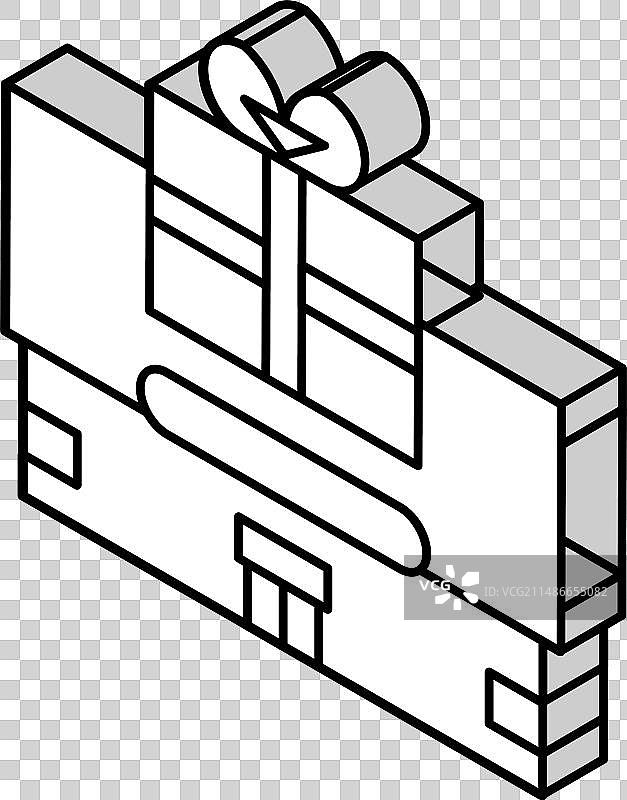 2.5D玩具店等距图标图片素材