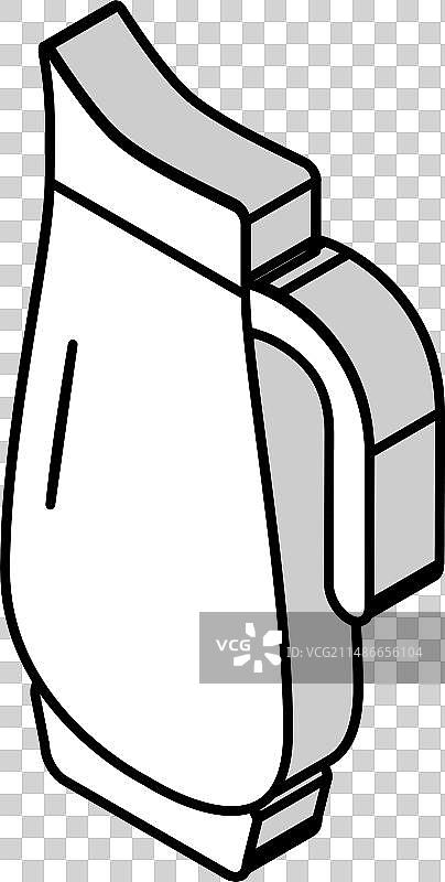 玻璃水壶2.5D图标图片素材