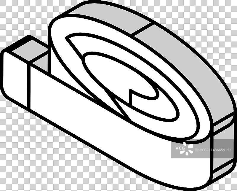 卷尺等距图标图片素材