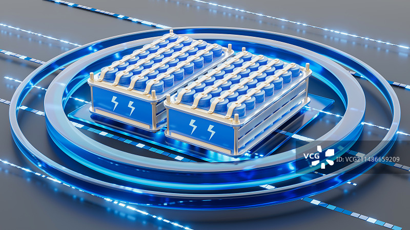 创意三元里电池组图片素材