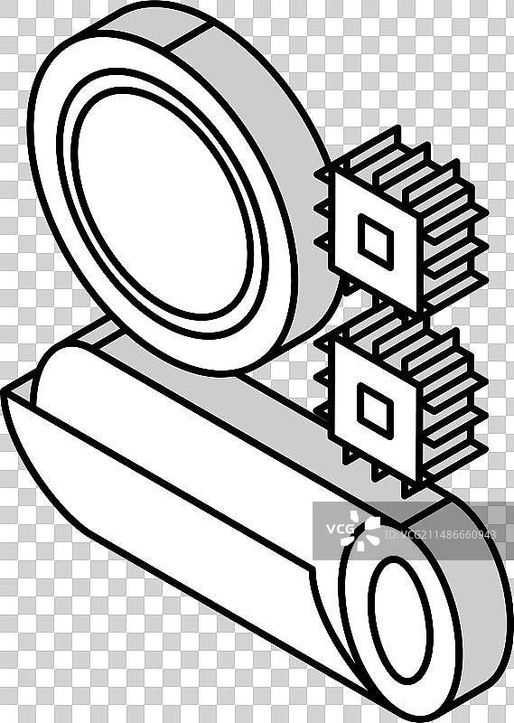 热固性聚酰亚胺2.5D图标图片素材