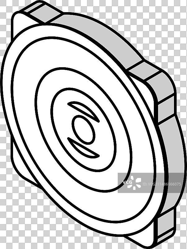 等距铃铛闹钟图标图片素材