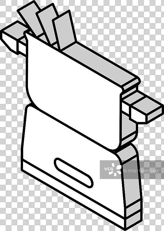 2.5D电火锅等距图标图片素材