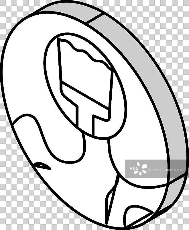 硬木地板着色2.5D图标图片素材