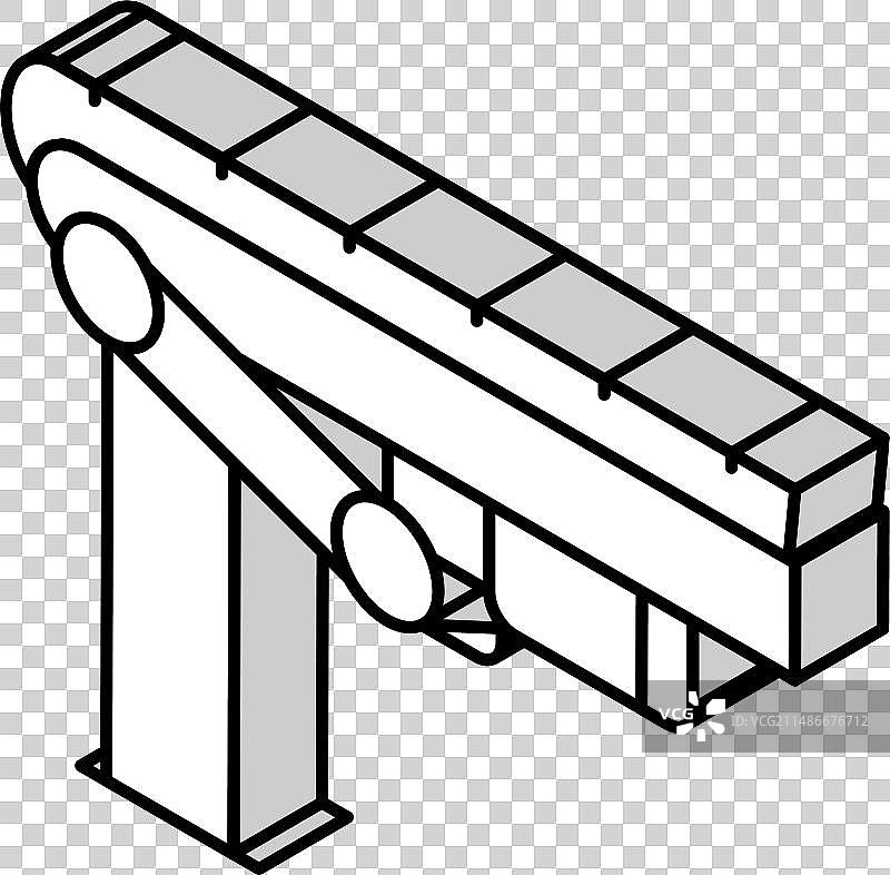 传送带2.5D图标图片素材