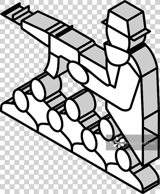 有组织犯罪2.5D图标图片素材