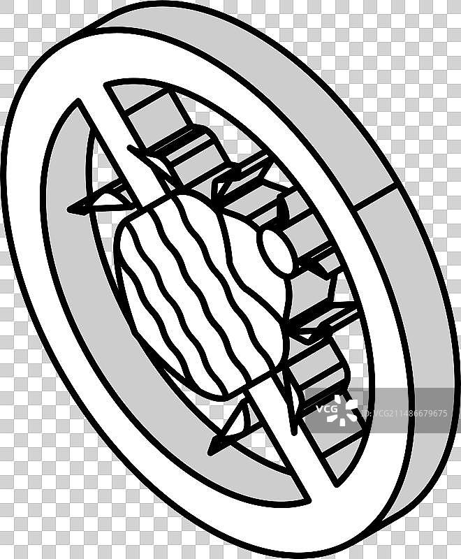 地毯甲虫防治2.5D图标图片素材