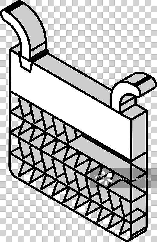 2.5D地板篮子图标图片素材
