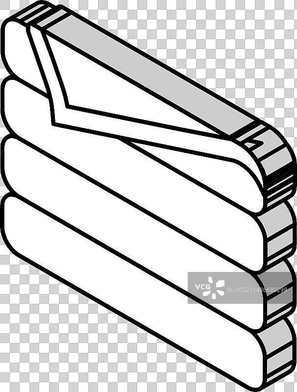 华夫饼毯子2.5D图标图片素材