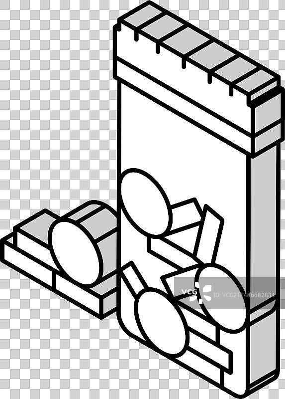 阿片类药物药丸包装2.5D图标图片素材