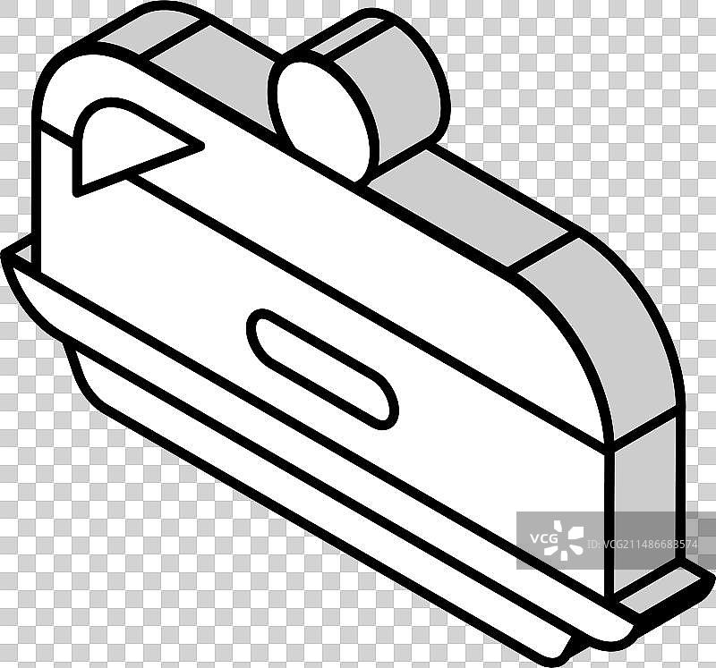 黄油碟等距图标图片素材