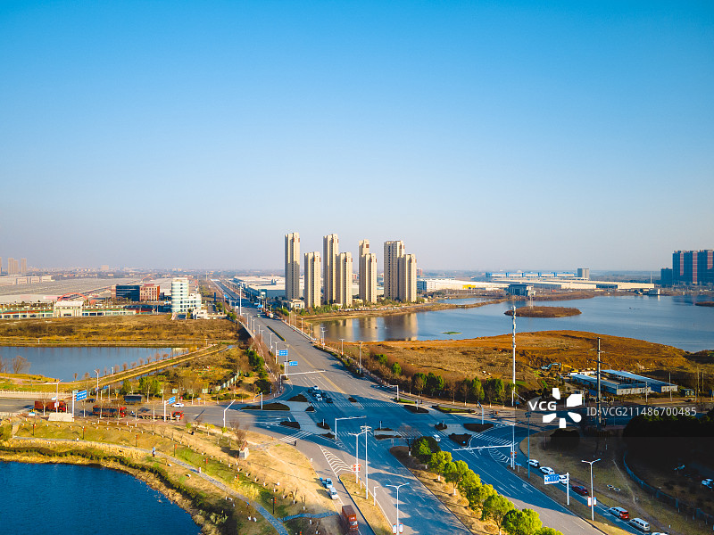 鄂州市华容区城市风光图片素材