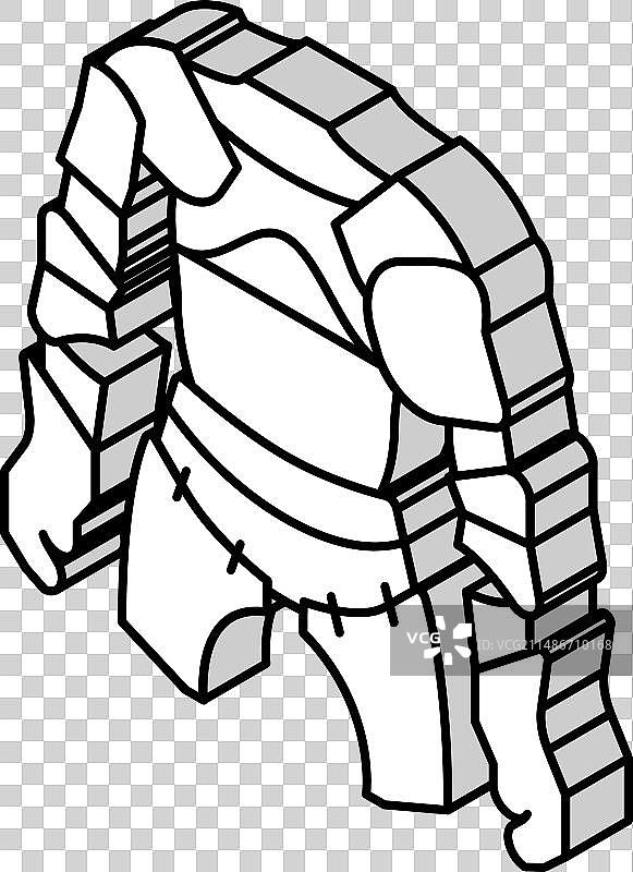 盔甲骑士2.5D图标图片素材