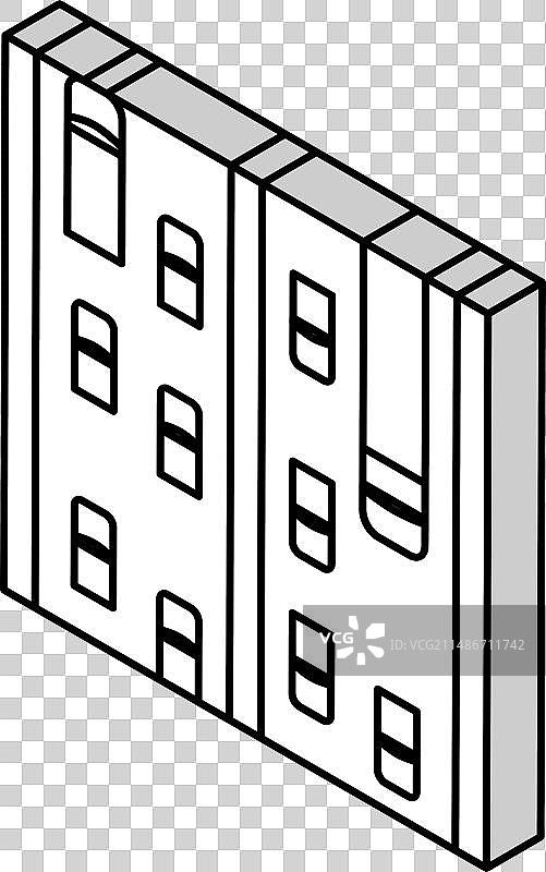 主干道2.5D图标图片素材