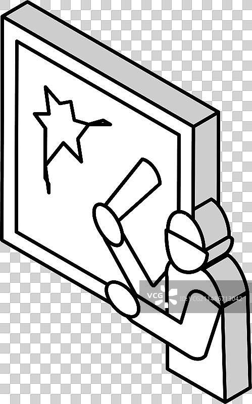 财产损失犯罪2.5D图标图片素材