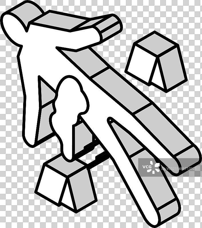 凶杀犯罪2.5D图标图片素材