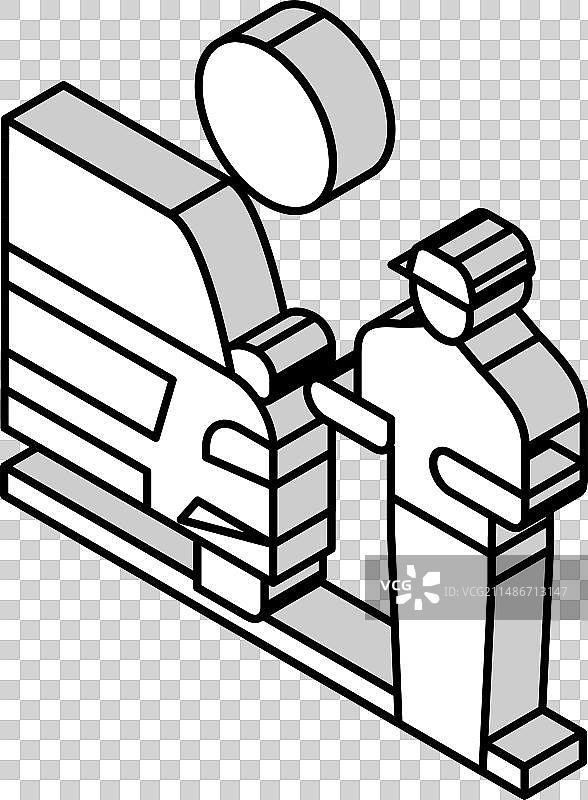 交通违章等距图标图片素材