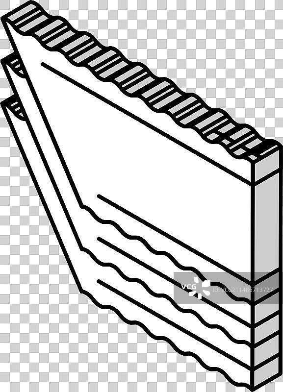 2.5D千层面图标图片素材