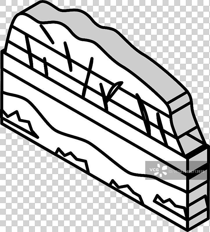 乌鲁鲁山2.5D图标图片素材