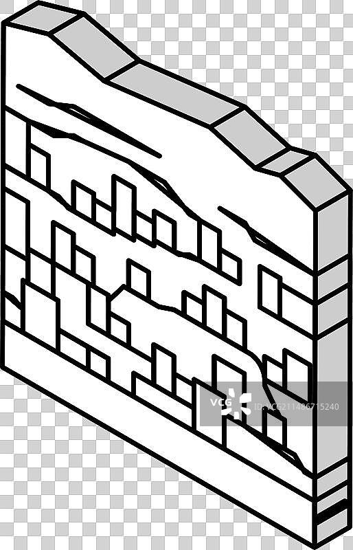 邦贾加拉市2.5D图标图片素材