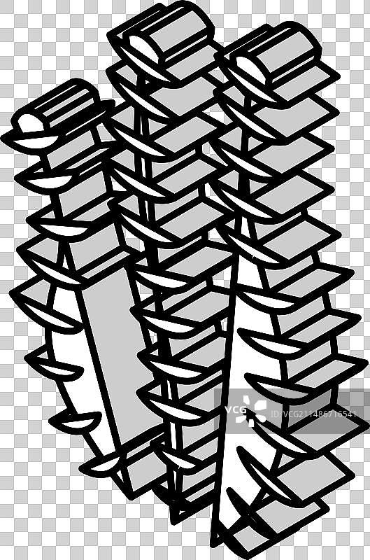 金鱼藻海洋海藻2.5D图标图片素材