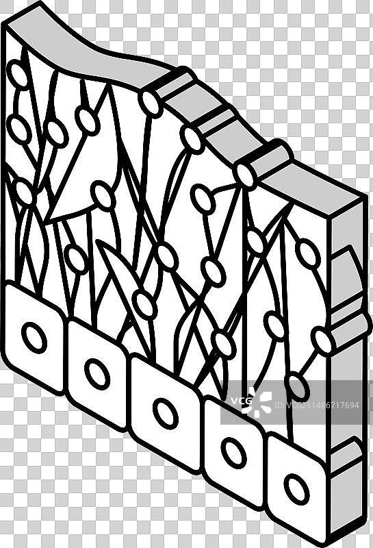 间皮健康问题2.5D图标图片素材