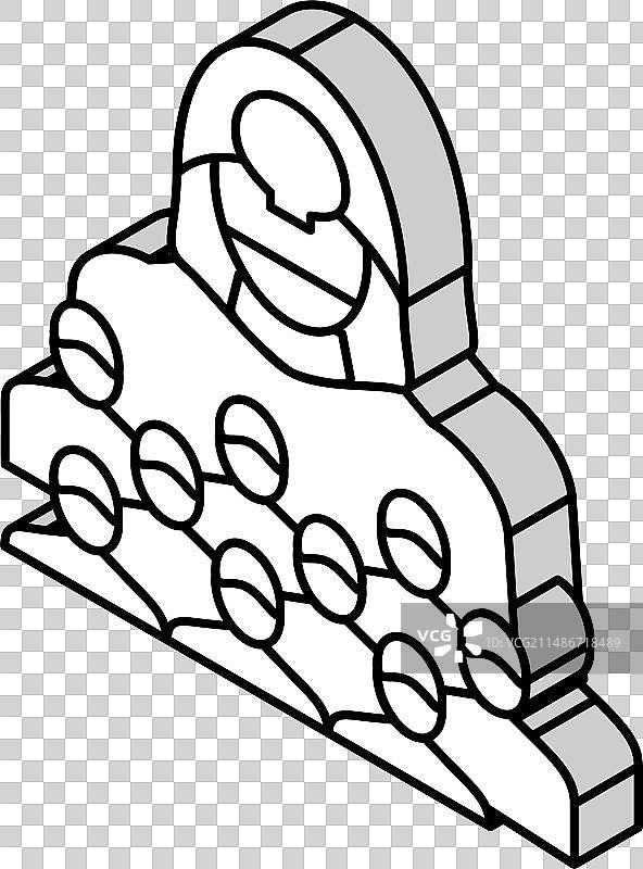 宗教信仰2.5D等距图标图片素材