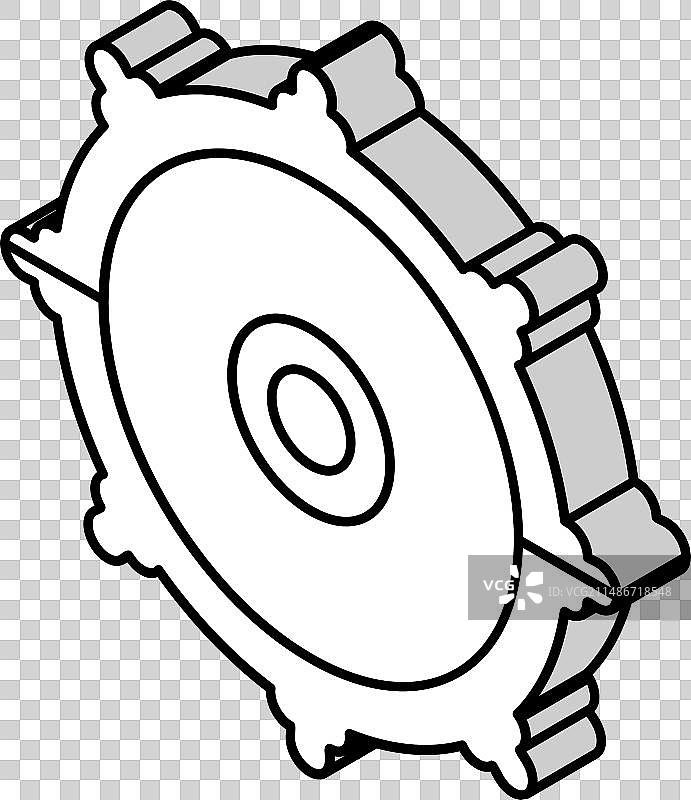 佛教文化等距视角图标图片素材