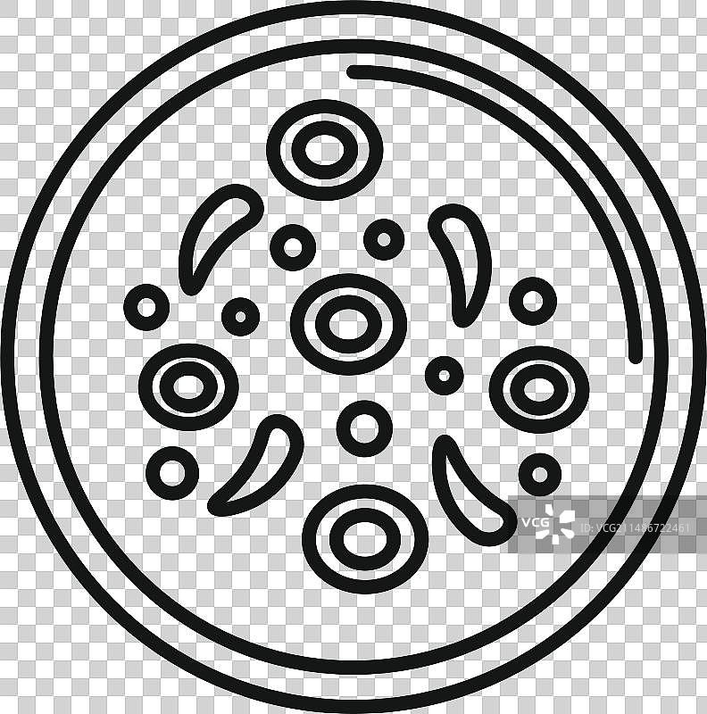 奶油汤图标轮廓图片素材