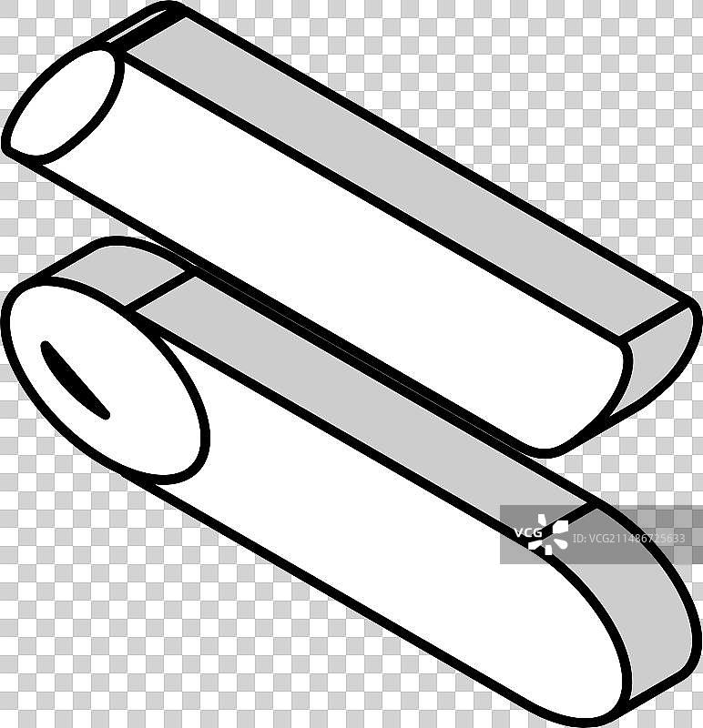 等距视角通心粉图标图片素材