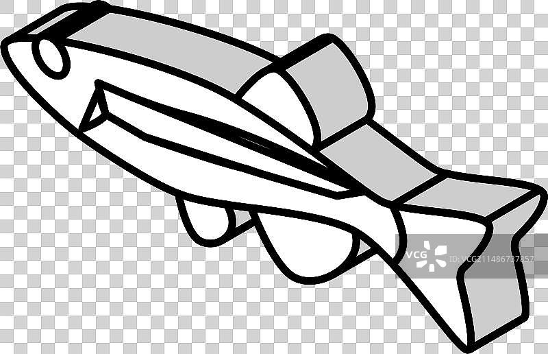 丹尼氏鱼2.5D图标图片素材