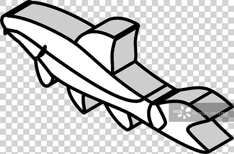 小精灵鱼2.5D图标图片素材