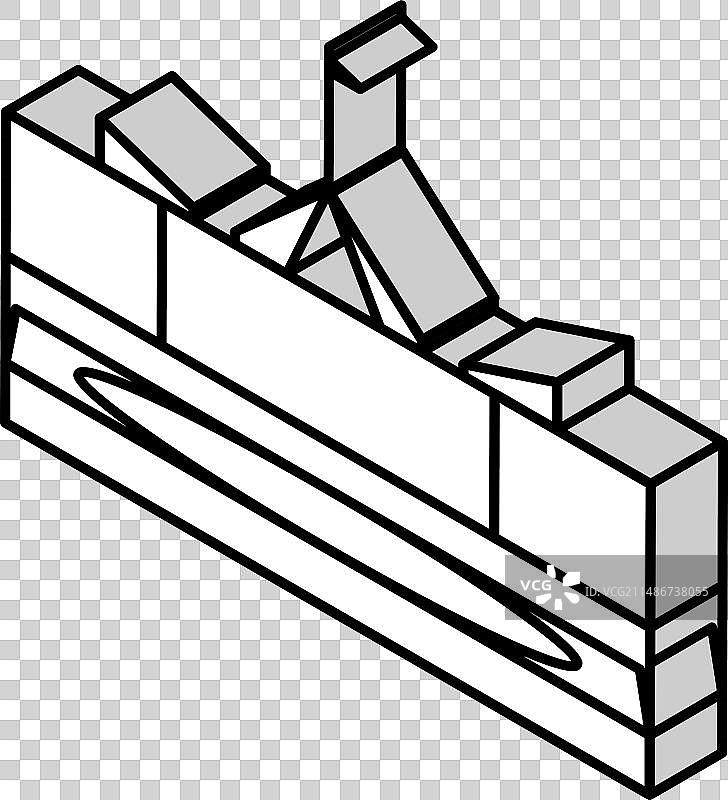 堪培拉城市2.5D图标图片素材