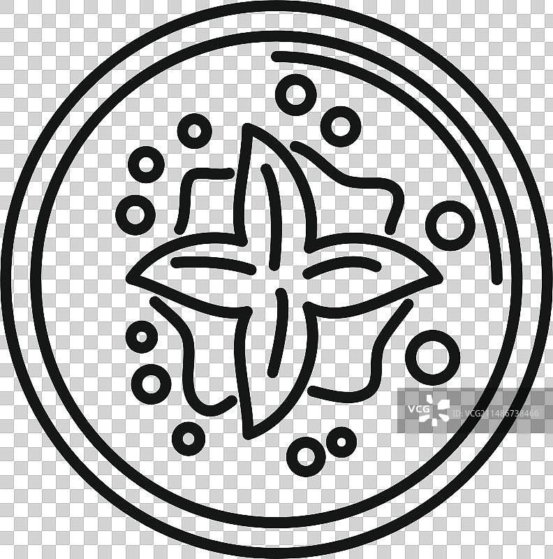 奶油浓汤图标俯视图图片素材