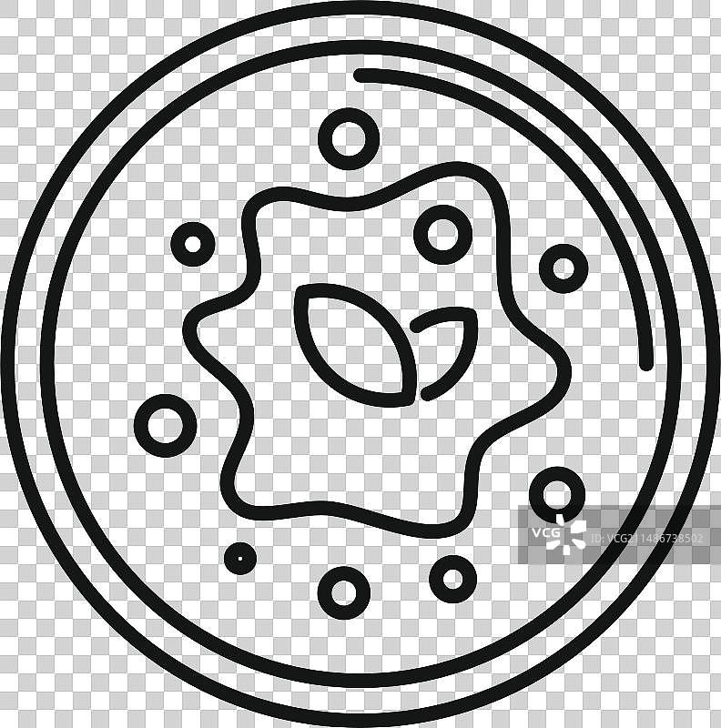 奶油浓汤图标轮廓烹饪午餐图片素材