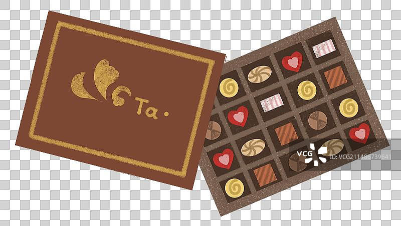 一盒巧克力图片素材