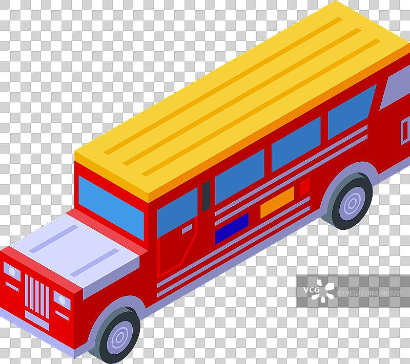 服务吉普尼旅游图标2.5D设计图片素材