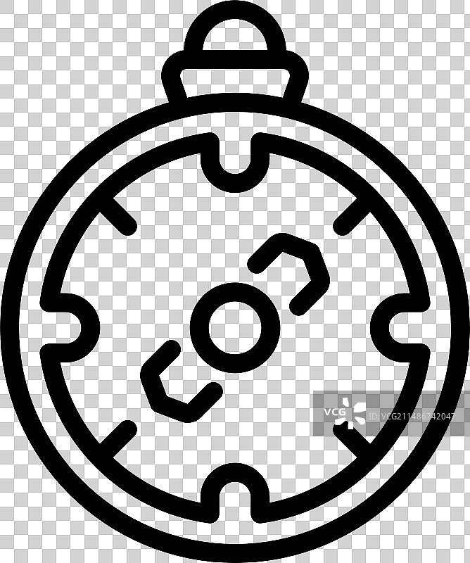 海洋罗盘图标轮廓沉船图片素材