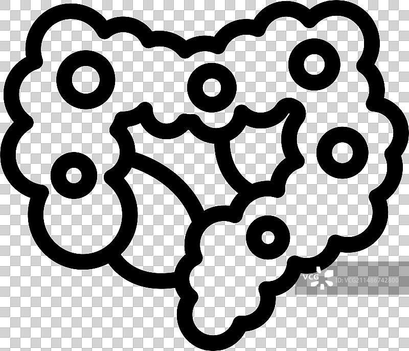 身体排毒健康消化系统图标轮廓图片素材