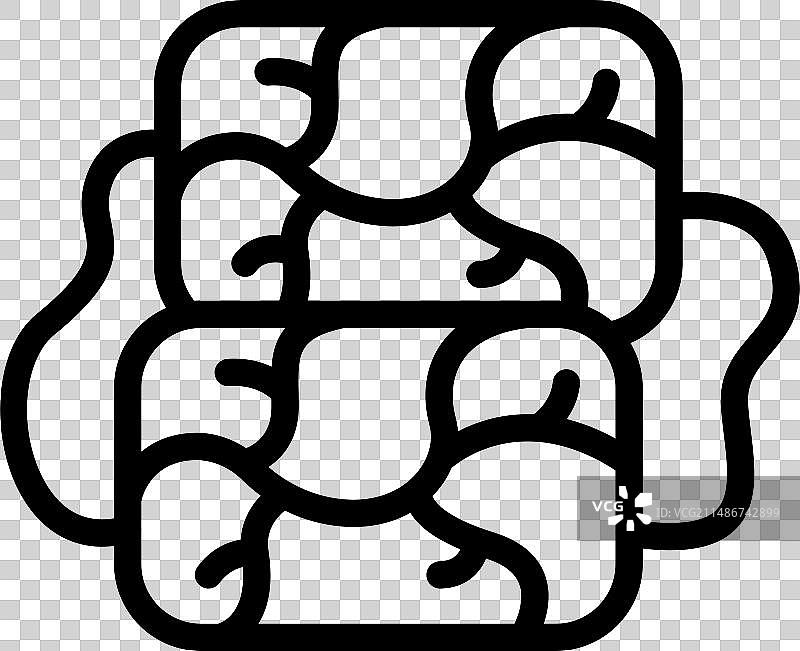 肉末酿卷图标轮廓图片素材