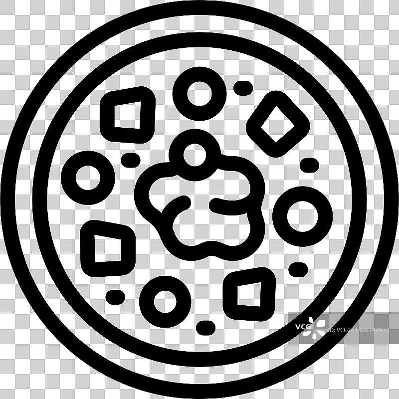 罗宋汤菜肴图标轮廓图片素材