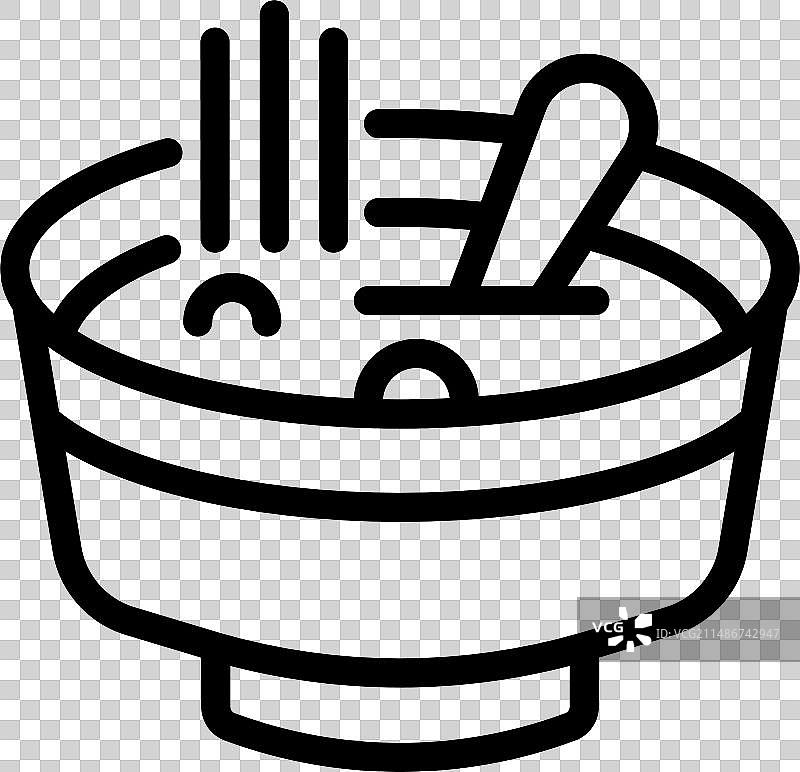 传统红菜汤图标轮廓图片素材